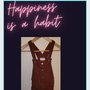 Corduroy brown kids dress